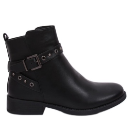 Botines Chelsea negros para mujer KL-578 Negro