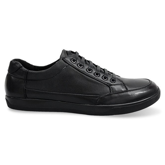 Zapatos Piel Cordones LJ19 Negro