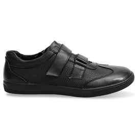 Zapatos Piel Cordones LJ21 Negro