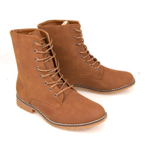 Botas de abrigo Military Q99 Camel marrón