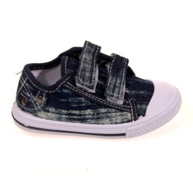Zapatillas Unisex Infantiles Con Velcro K3701 Azul