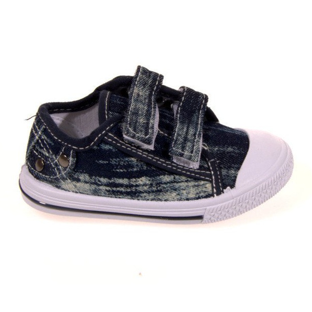 Zapatillas Unisex Infantiles Con Velcro K3701 Azul