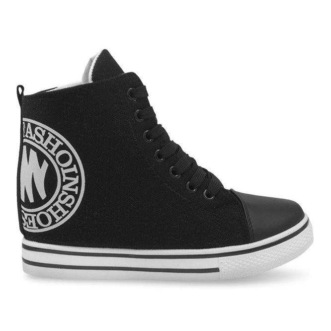 Zapatillas de moda LT1608 Black negro Zapatillas de moda LT1608 Black negro