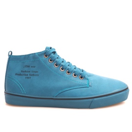 Zapatillas altas con estilo Y007 Sky Blue azul