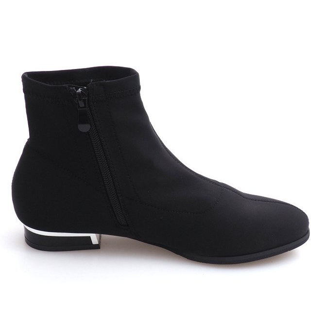 Botas de material elegante 26003 Negro