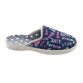 Zapato infantil color befado 707Y397 azul marino rosa gris