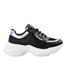 Zapatillas deportivas de mujer negras W-3117 negro