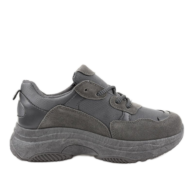 Zapatos deportivos grises de mujer de moda R267 Zapatos deportivos grises de mujer de moda R267