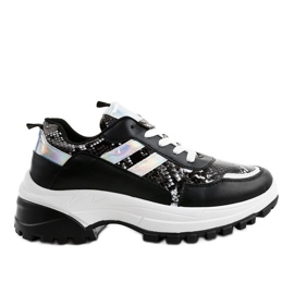 Zapatos deportivos negros con estilo 690051