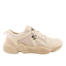 Calzado deportivo de mujer beige de moda BD-5