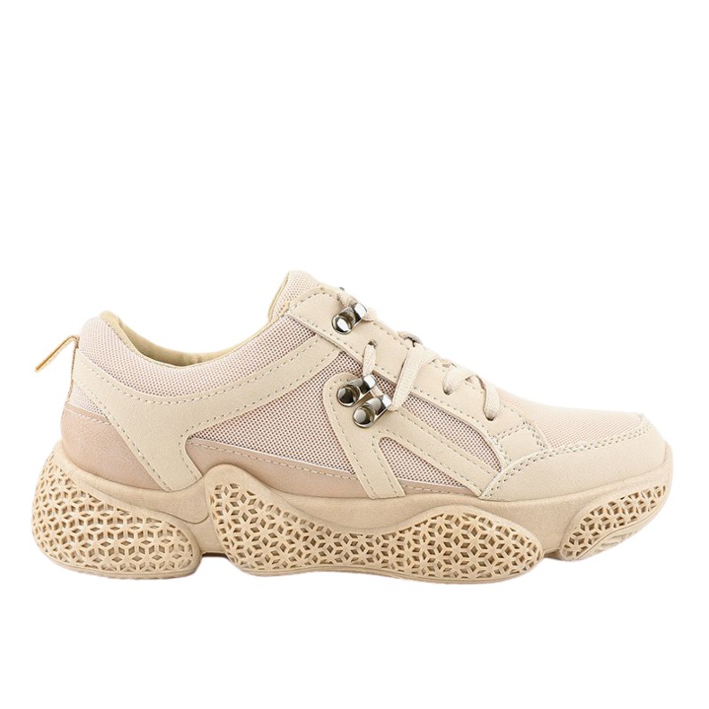 Calzado deportivo de mujer beige de moda BD-5 Calzado deportivo de mujer beige de moda BD-5