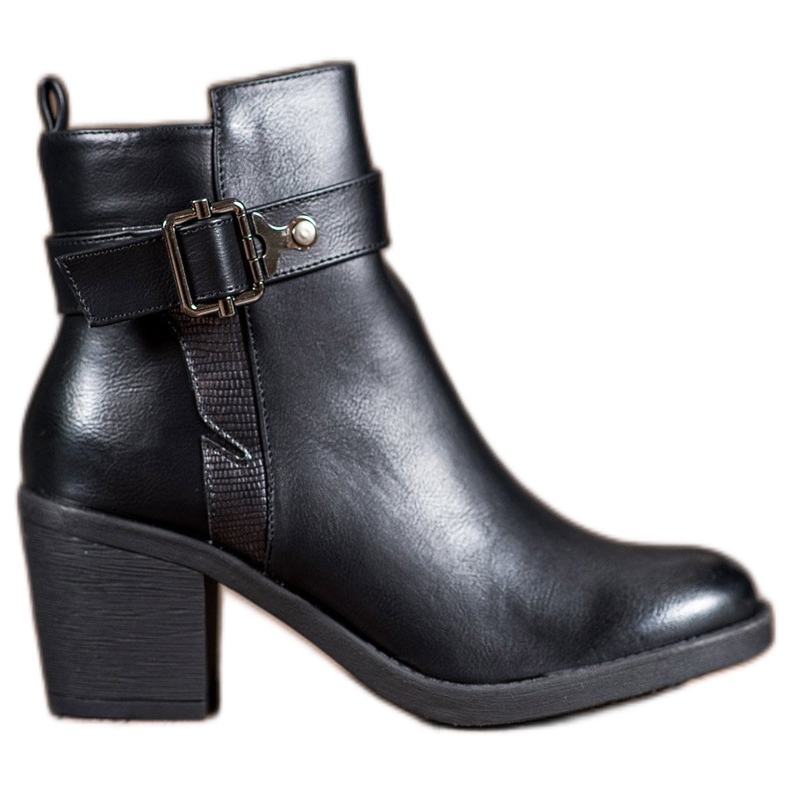 Nio Nio Botas clásicas de tacón alto negro Nio Nio Botas clásicas de tacón alto negro