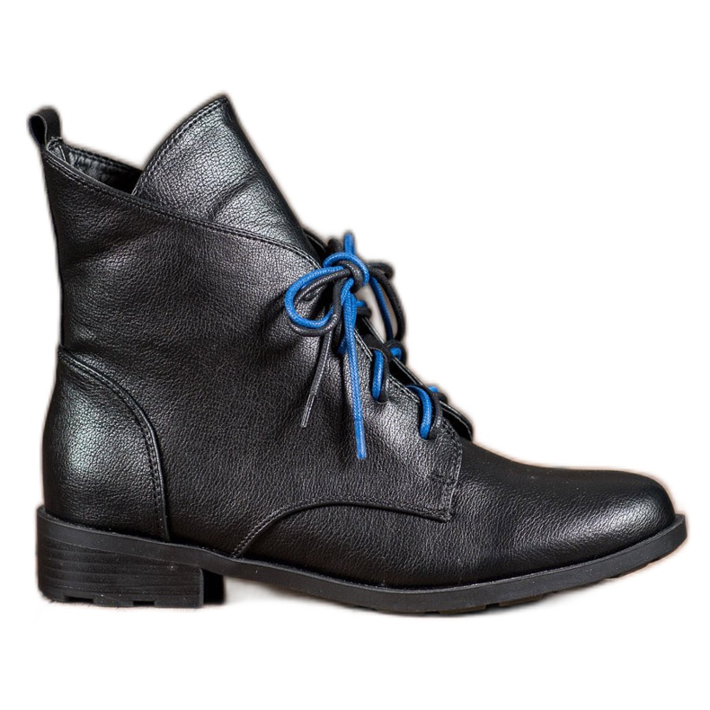 Filippo Botas con cordones con cuero ecológico negro Filippo Botas con cordones con cuero ecológico negro