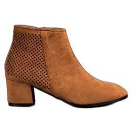 Filippo Botas de ante de tacón alto marrón