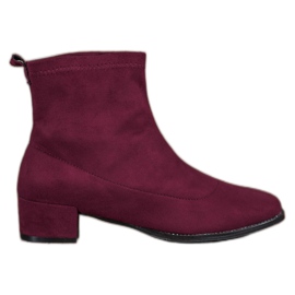 Sweet Shoes Botas de gamuza con estilo púrpura