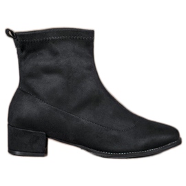 Sweet Shoes Botas de gamuza con estilo negro