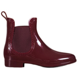 SHELOVET Chanclos lacados rojo
