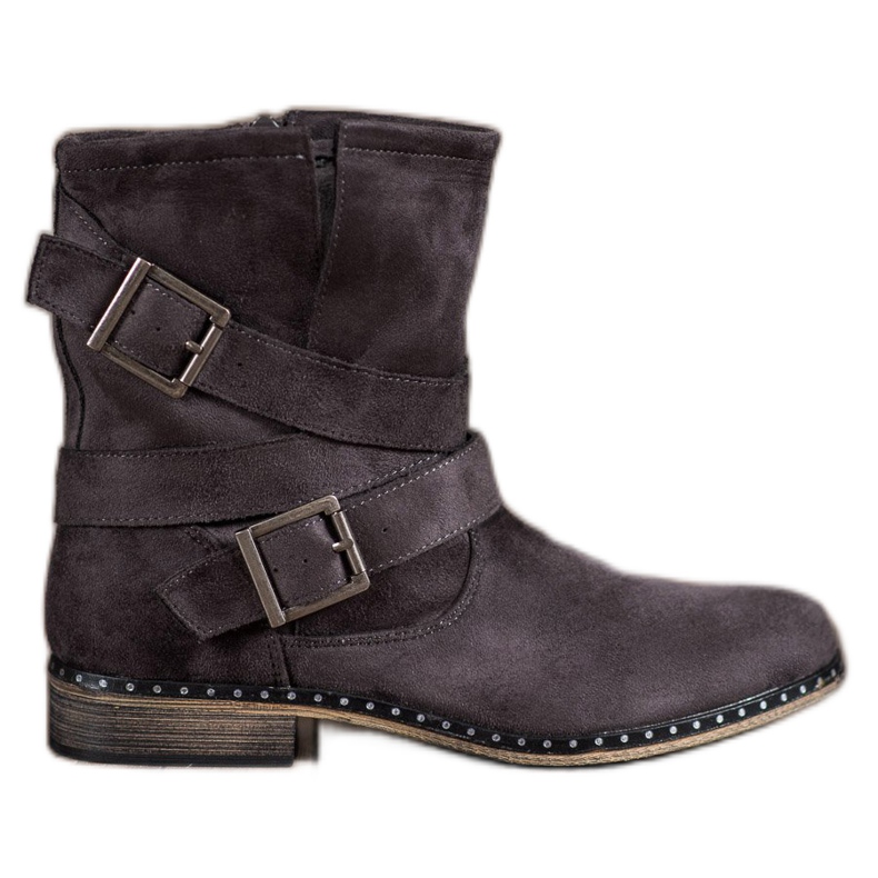 Corina Botas de gamuza para mujer gris