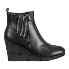 SHELOVET Botas de cuña rojo