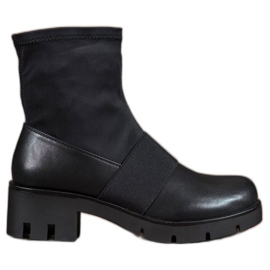 Filippo Botas negras en la plataforma negro