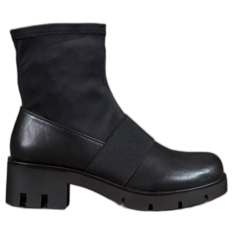 Filippo Botas negras en la plataforma negro