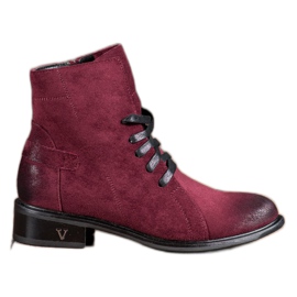 Botas de ante VINCEZA rojo Botas de ante VINCEZA rojo