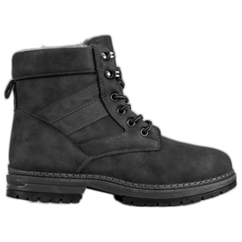SHELOVET Botas de invierno grises