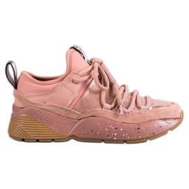 SHELOVET Calzado deportivo sin cordones rosa