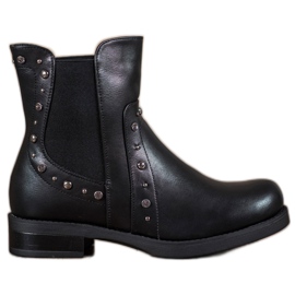 Bestelle Botas sin cordones con chorros negro Bestelle Botas sin cordones con chorros negro