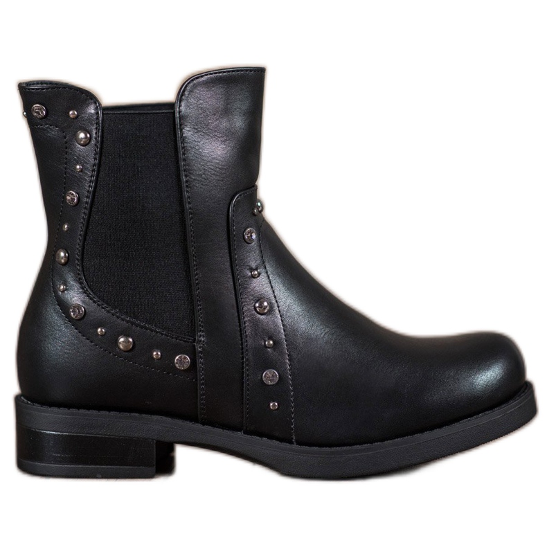 Bestelle Botas sin cordones con chorros negro Bestelle Botas sin cordones con chorros negro