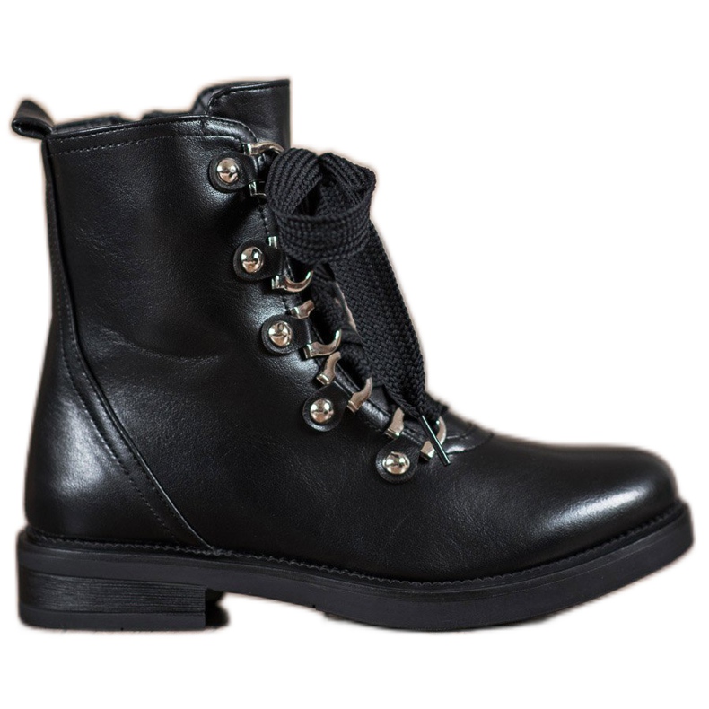 SHELOVET Botas con cordones negro SHELOVET Botas con cordones negro