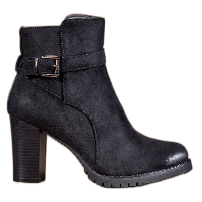 S. BARSKI Botas con estilo en la plataforma. negro