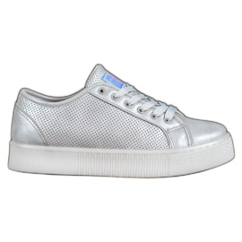 Zapatillas Plateadas gris