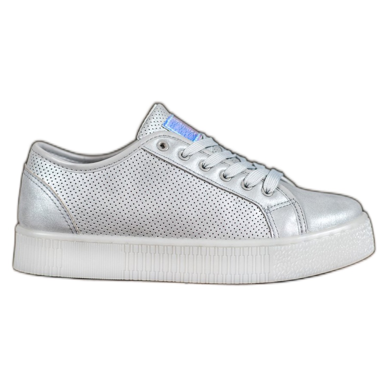 Zapatillas Plateadas gris