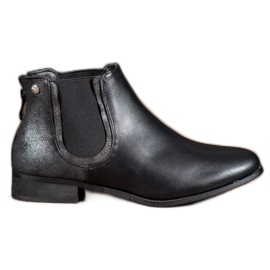 Cm Paris Botines Chelsea negros clásicos
