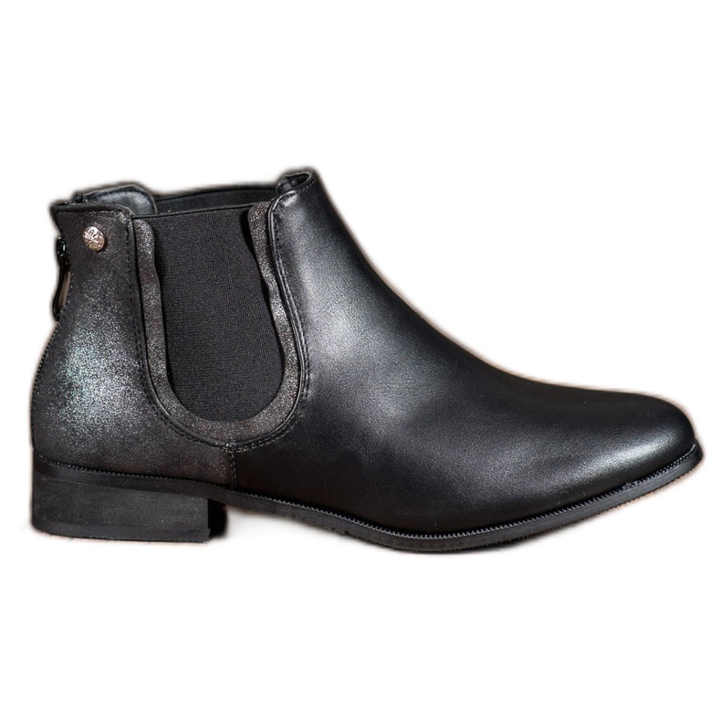 Cm Paris Botines Chelsea negros clásicos