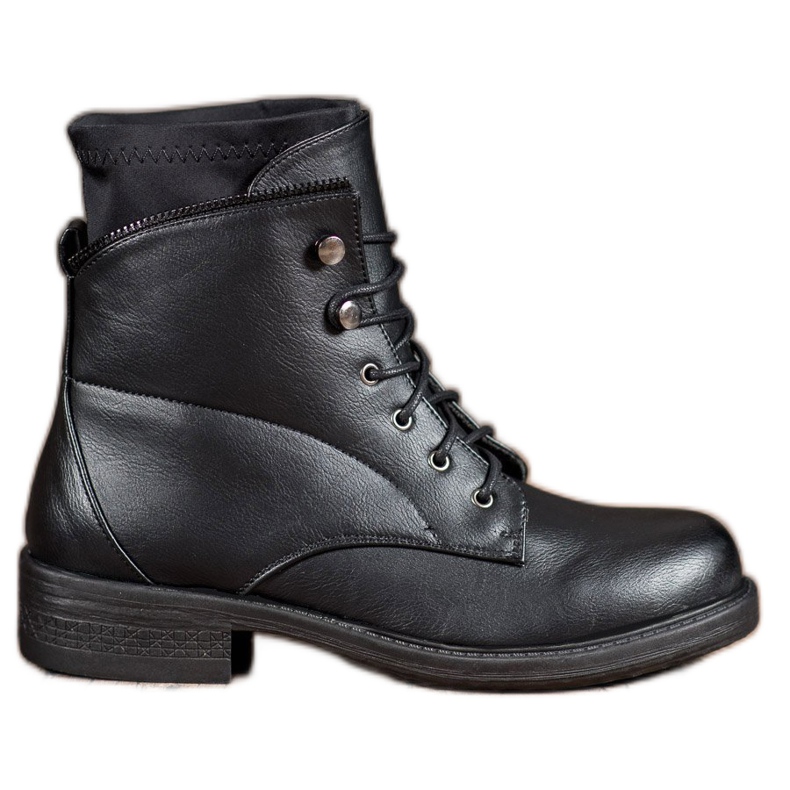 Bestelle Botas clásicas con cordones negro
