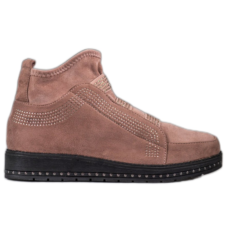 SHELOVET Zapatos sin cordones para mujer rosado