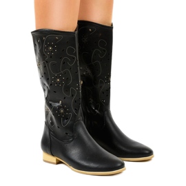 Bota calada negra TLT1301 negro