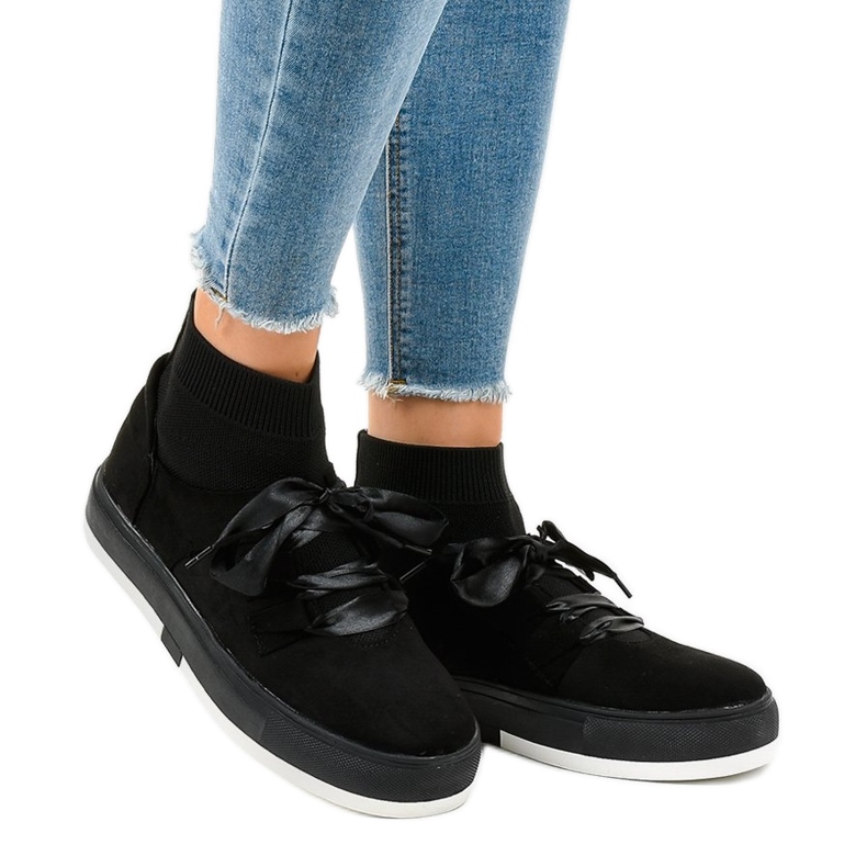 Zapatillas altas negras CH-95 ribbon negro