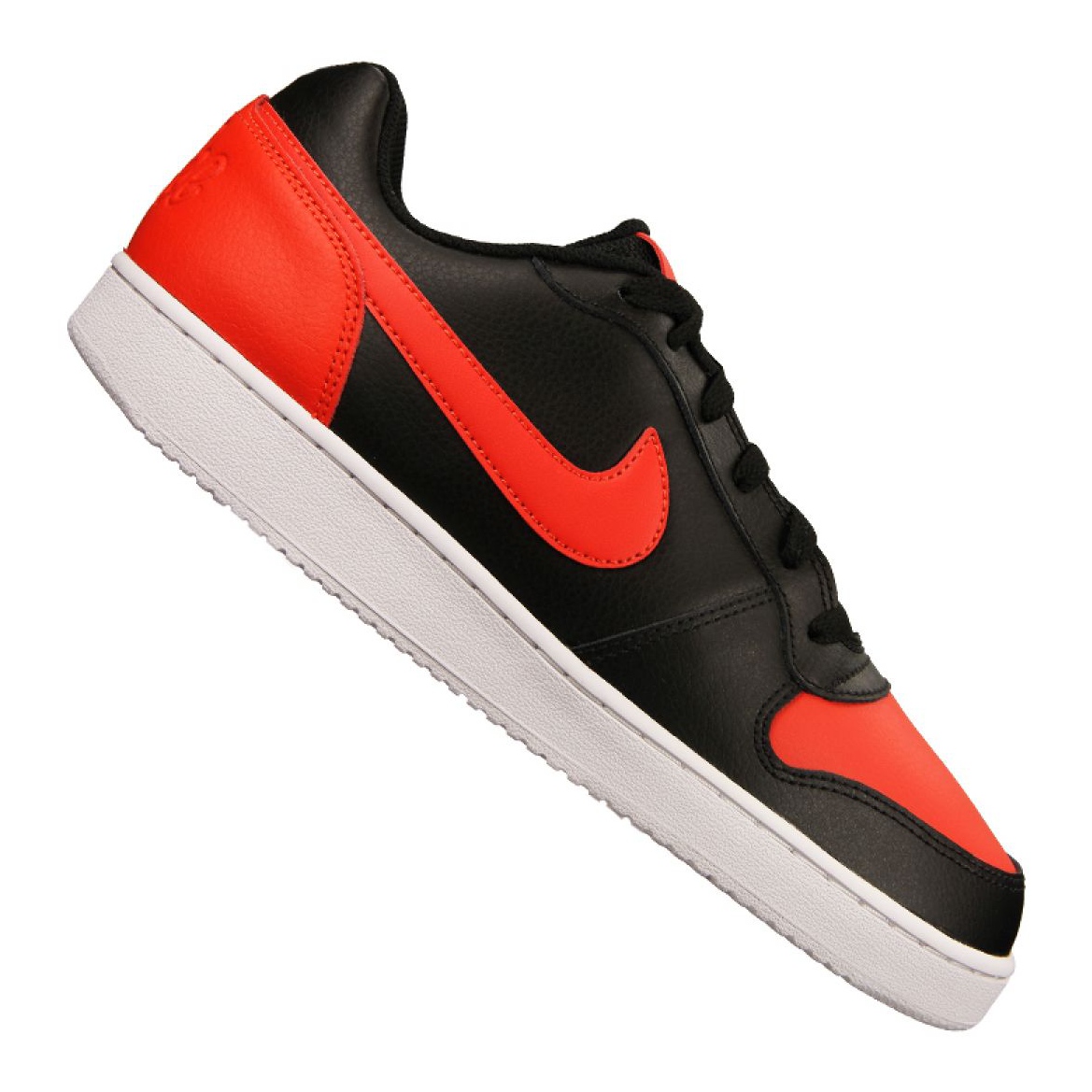 Nike ebernon low negro rojo best sale