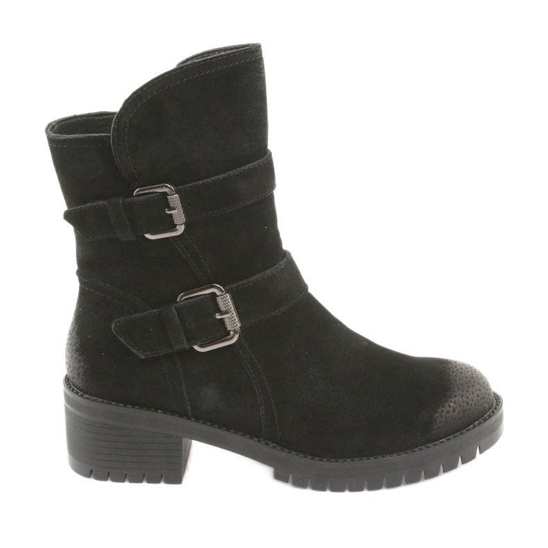 M.Daszyński Botas de piel de ante negro Daszyński 161 M.Daszyński Botas de piel de ante negro Daszyński 161