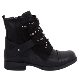 Botas militares negras de mujer 836-PA Black negro