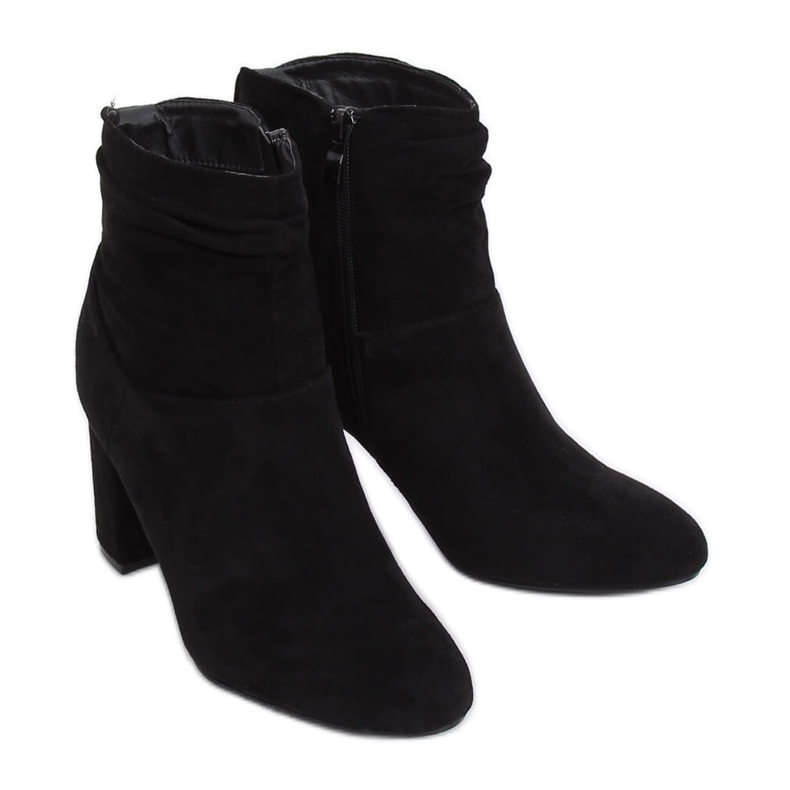 Botas clásicas negras de tacón alto 9018-7 Negro Botas clásicas negras de tacón alto 9018-7 Negro