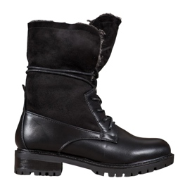 Seastar Botas con vástago enrollable negro