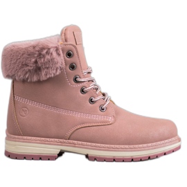 Botas con purpurina MCKEYLOR rosado