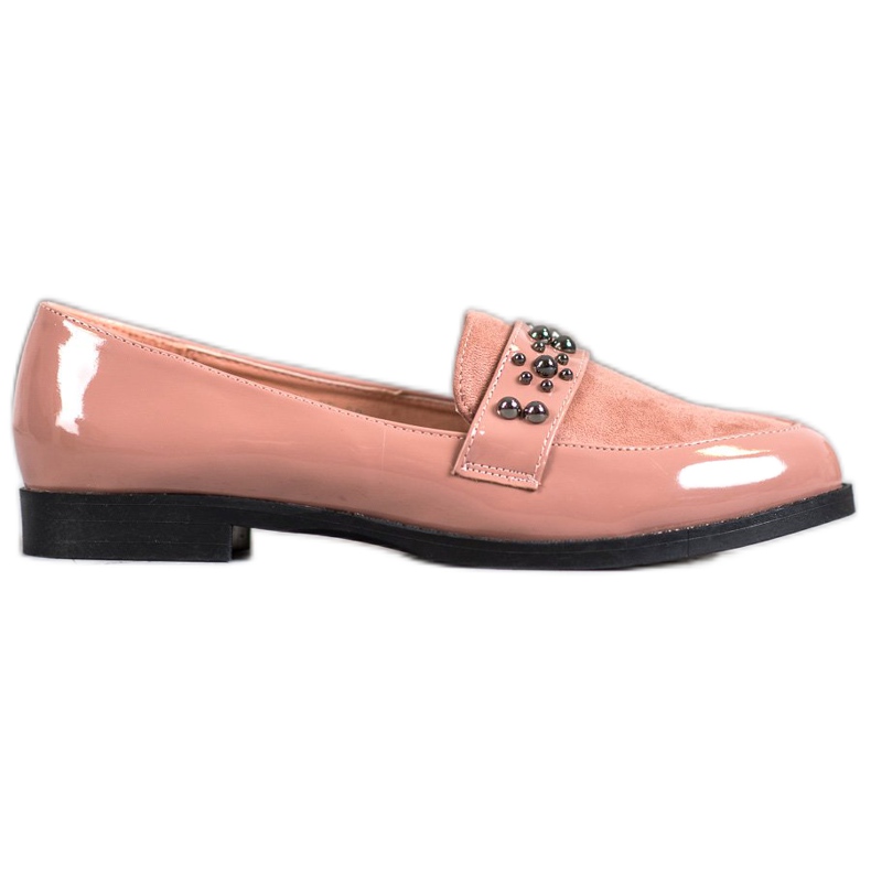 SHELOVET Mocasines lacados rosado