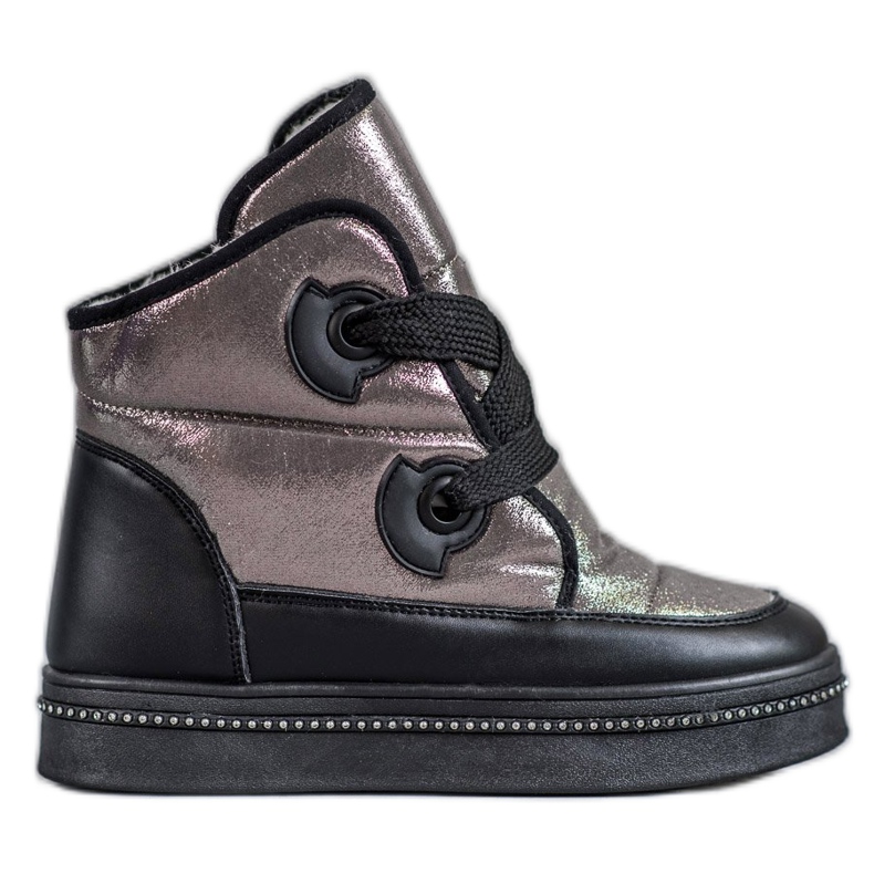 Weide Botas de nieve plateadas gris