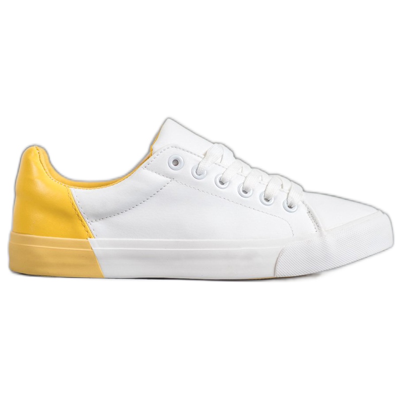 Bestelle Zapatillas de cuero ecológico blanco
