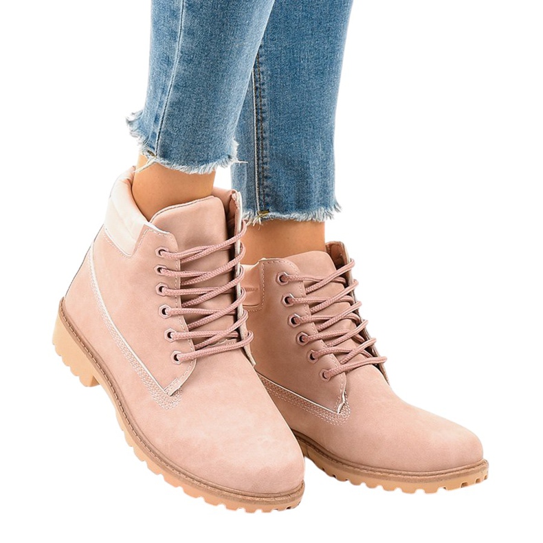 Botas de montaña rosas sin aislamiento W-3033 rosado